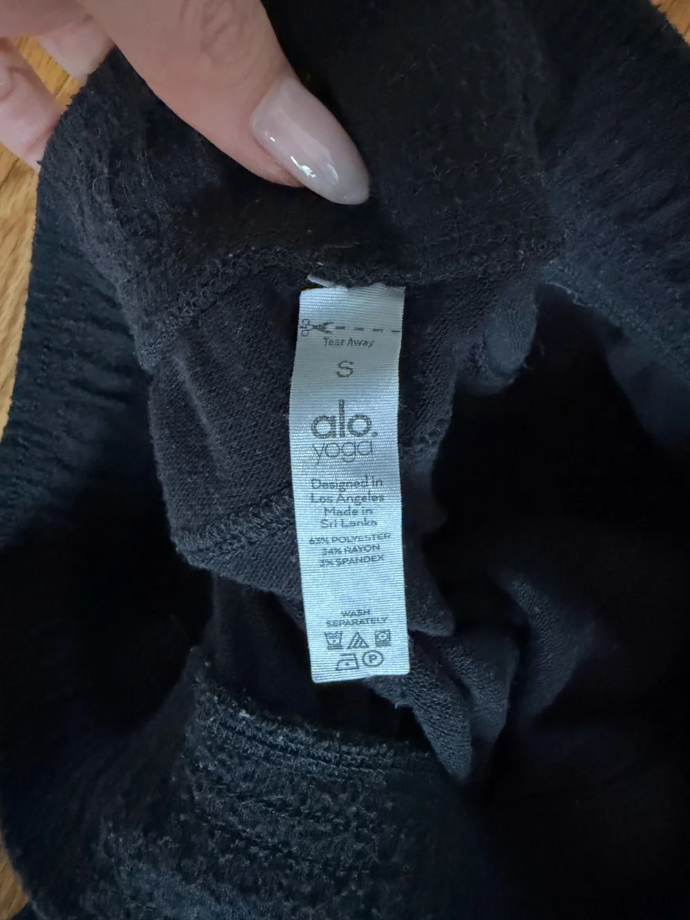 Alo yoga soho sweatpant size small black